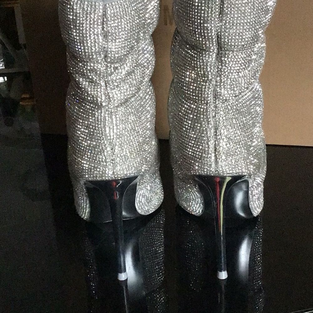 NWT Steve Madden Rhinestone crystal pointed toe 6‎ - Picture 6 of 9